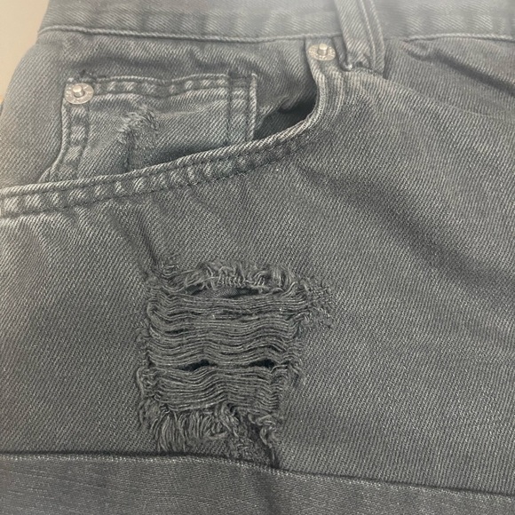 Amuse Society Crossroads Button Fly Cuffed Distressed Shorts 26 - Picture 3 of 8